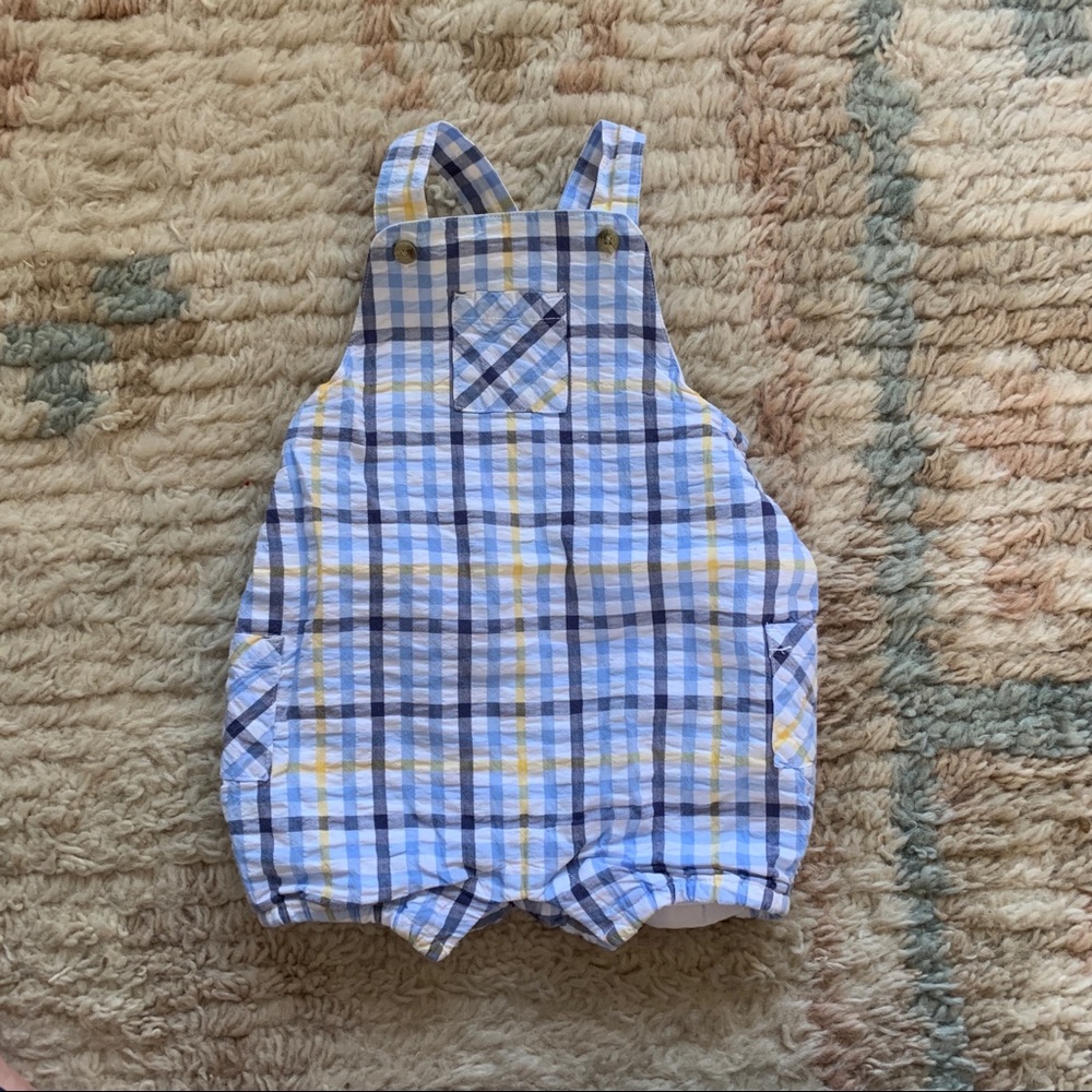 Janie and Jack Boys Bubble Romper - Size 6 months